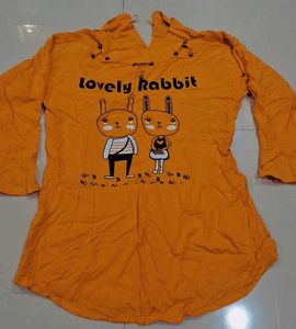 Cute Rabbit Print Top