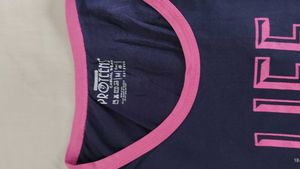 Navy &amp; Pink Graphic Tee