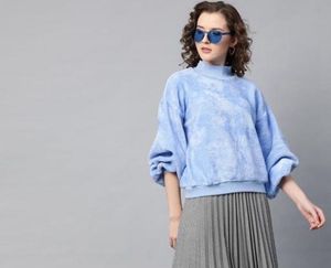 Cozy Blue Fleece Pullover