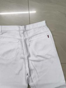 White Straight Leg Jeans