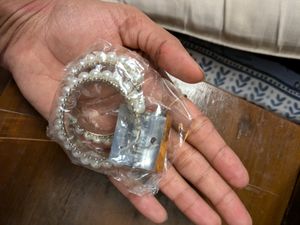 Combo Of White Pearl &amp; Grey Metal Earring