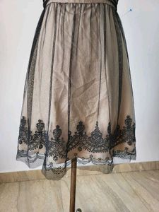 Tulle Dress with Lace Detail