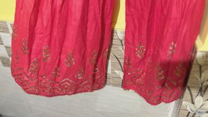 Elegant cremy pink drees set