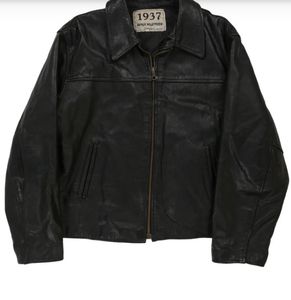 CANADASPORTSWEARVARSITY JACKET -SMALL BLACKLEATHER