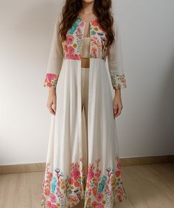 Floral Embroidered Duster shrug
