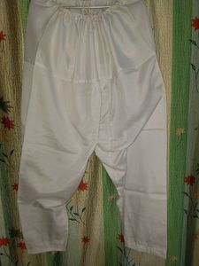 White Kurti Set With Pajamas