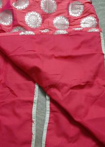 Top And Skirt Banarsi With Heavy Hand Work
