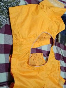Yellow Saree Blouse