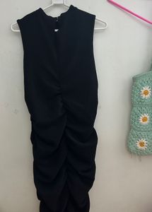 Tokyo Talkies Black Bodycon Dress | Size Xl
