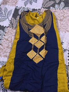 #Mustard  💛👑💎#Blue #Kurta