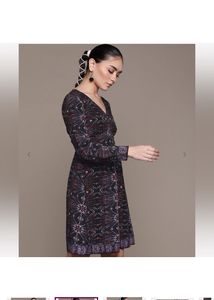 LABEL RITU KUMARPrinted Skater Dress with Cinched