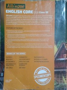 English Core CBSE 12th Guide Allinone