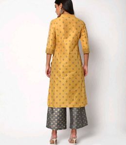 Mustard Yellow Printed Kurta Set – Preloved, Gentl