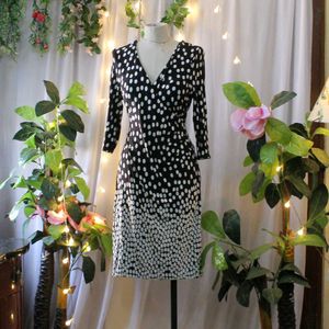 Polka Dot Wrap Dress