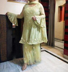 Heavy Embroidered Sharara Set