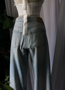 Wide Leg Embellished Jeans