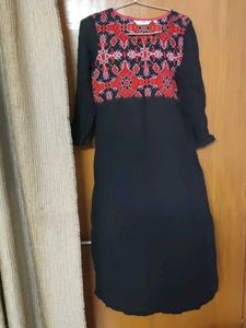 Black Colour Kurta