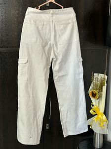 White Cargo Pants