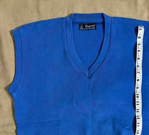 Blue Half Sleeve Sweater