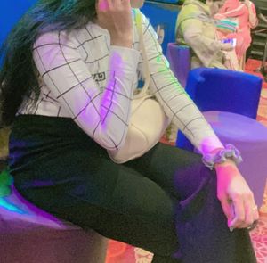 White Checkered Tshirt