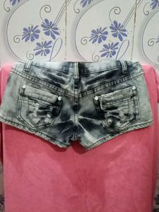 Distressed Denim Shorts