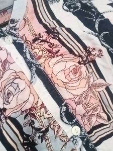 Floral Print Button-Down Shirt