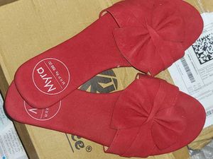 Bow Flipflop Velvet With One Clutch