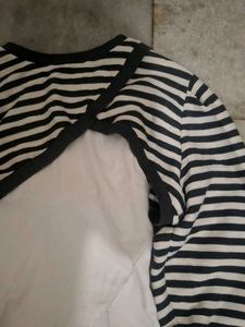 Striped Layered Crop Top