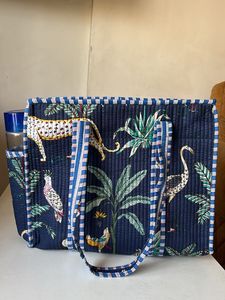 ✨💙Quilted Blue Cotton Tote 💙✨
