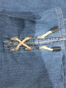 Denim Jeans and cute fury jacket combo