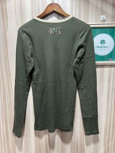 Dolce &amp; Gabbana Olive Green Long Sleeve Underwear