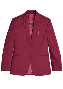 Burgundy Blazer - Formal Style