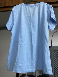 Blue Graphic Print T-shirt