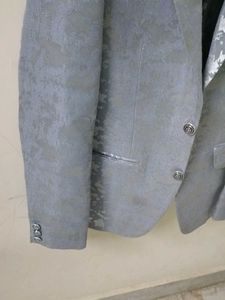 Gray Patterned Blazer