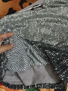 Sparkly Silver Top