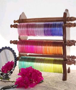 Transparent Glass Bangle Set