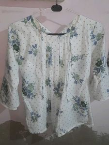 Floral Print Cotton Top