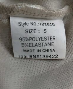 TOBI Beige Bodycon cage Dress