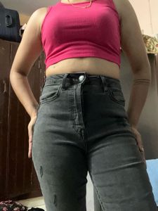 Gray Distressed Jeans