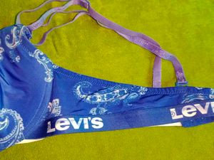 Levi&#39;s Blue Paisley Print Bra