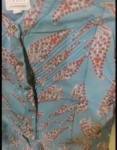 Elegant Blue Printed Kurta