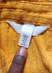 Yellow Button-Down Top