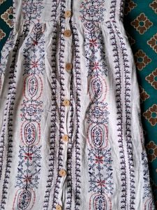 White Printed Dress