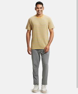 Jockey 2715 Men&#39;s Super Combed Cotton Rich Striped
