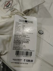 Casual White Shirt  L Size