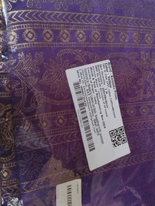 New With Tag Mysore Silk Foil Print Saree