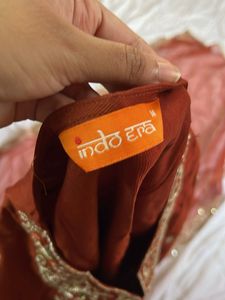 indo era Brown sequins kurta set