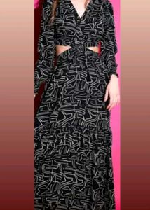 Abstract Cutout Maxi Dress+Gift 🎁