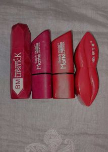 4 Different Shades Lipstick Combo