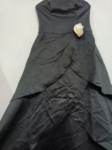 Black Colour Flare Tube Dress